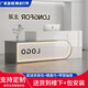 子木雅居公司前臺(tái)接待臺(tái)服裝店商鋪收銀臺(tái)吧臺(tái)培訓(xùn)機(jī)構(gòu)辦公前臺(tái)咨 灰色+白色左高 360X60X100cm