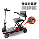 斯途瑪（SDOMA）斯途瑪SOLAX3024老人四輪電動車代步車折疊電動車殘疾人折疊車 藍色（航空可上飛機）