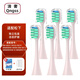 清奢適配doltz松下電動(dòng)牙刷頭EW-DC01小彩刷DC02/GDC01通用DC033/WEW0890W/EW-DC12/DP55/DC31/PDP51 6支 DC01/02 粉色
