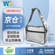 WK防靜電PVC無(wú)塵包工具包潔凈室無(wú)塵車(chē)間防水透明斜挎包單雙肩背包 14寸 全PVC單肩包