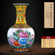 晟煦景德鎮陶瓷器大號陶瓷花瓶擺件中式客廳插花玄關(guān)博古架裝飾琺瑯彩大號款高-琺瑯彩花開(kāi)富貴賞 46cm