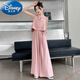 迪士尼（Disney）女童夏裝裙褲套裝2025新款大童夏季短袖兒童夏天寬松闊腿褲兩件套 8816新中式套裝粉【紅色】 170 cm