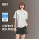 森馬（Semir）迪士尼短袖t恤女中長款寬松圓領(lǐng)上衣25夏涼感打底衫109325100025