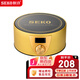 新功（SEKO）噴淋電陶爐煮茶器燒水壺電水壺電茶爐高硼硅玻璃電茶壺 Q6A/Q10A Q10A（單爐）