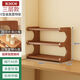 可相兔杯架桌面茶杯置物架餐桌臺面杯子收納盒水杯咖啡杯茶具多層置物架 茶色-3層30cm【升級加固】