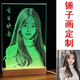 玻璃畫(huà)像定制真人照片錘子畫(huà)玻璃敲擊畫(huà)非遺生日禮品畫(huà)情侶裝飾畫(huà) A4 20×30cm七彩底座＋禮盒176元