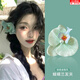 沛靚蝴蝶蘭花朵發(fā)夾純欲側(cè)邊夾森系氛圍感發(fā)卡度假海邊發(fā)飾拍照道具 蝴蝶蘭發(fā)夾【綠色1個(gè)】
