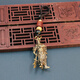 鴻鑫凱全黃銅關(guān)公關(guān)羽擺件關(guān)二爺武財神辦公室開(kāi)業(yè)擺件黃銅工藝品神像 小關(guān)公-祥云吉祥繩