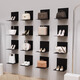 鞋店上墻鞋架展示架女裝店鋪高級感黑色包包貨架服裝店包包展示架 定制聯(lián)系客服（自拍發(fā)配件）