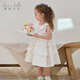 戴維貝拉（DAVE＆BELLA）夏裝新款純棉女童連衣裙女寶寶無(wú)袖背心裙洋氣兒童公主裙裙子 彩色圓點(diǎn)【現貨】 120 cm（建議身高110-120cm）
