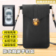 迪普爾手機袋掛脖可觸屏錢包式手機套斜挎外出小包包女零錢卡包防水手機保護套【黑色】