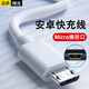 獵弗蒙安卓數(shù)據(jù)線micro usb充電器線梯形接口扁口快充閃充加粗加長(zhǎng)老式款手機(jī)適用華為適用vivo適用小米 安卓快充線【1米】