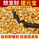 鴻鑫凱沙金實(shí)心迷你小元寶搭配聚寶盆桌面擺件米缸道具辦公室裝飾品禮品 50顆實(shí)心金屬迷你小金豆元寶
