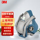 3M防毒面具6502QL快扣硅膠半面罩 工業(yè)電焊防塵防毒呼吸防護面罩 噴漆化工農藥適用 6502QL快扣版單面具