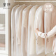 EACHY衣服防塵罩加厚西服大衣防塵罩羽絨服衣物防塵袋掛衣袋-白特大5個
