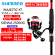 SHIMANO禧瑪諾SIENNA 塞納紡車(chē)輪 FX魚(yú)輪 路亞輪 磯釣輪 馬來(lái)西亞產(chǎn) 馬杰仕S72ML+塞納2500HG（套裝）