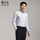 雅戈爾【桑蠶絲免燙】秋冬商務(wù)休閑通勤格紋長(cháng)袖襯衫男 119723I