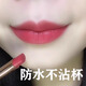 GOVO口紅不沾杯不掉色防水持久滋潤保濕 防水口紅保濕口紅番茄紅奶茶 #505豆沙裸粉【推薦】