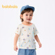 巴拉巴拉嬰兒t恤寶寶上衣男童短袖2025夏裝舒適【商場(chǎng)同款】200225117103