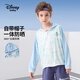 迪士尼（DISNEY）男女童時(shí)尚輕薄長(zhǎng)袖外套兒童物理防曬空調(diào)服25夏DA521AE36藍(lán)140