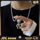 世希暴力熊鈦鋼項(xiàng)鏈簡(jiǎn)約男潮長(zhǎng)款嘻哈百搭情侶毛衣鏈子蹦迪配飾吊墜女 【暴力小熊-鈦鋼鏈-60CM】 【小熊尺寸：4×2.8cm】