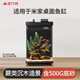 小米智能桌面魚缸二代造景套餐適用米家桌面魚缸仿真蕨類沉木造景裝飾擺件 蕨類沉木造景【含500g底砂】
