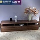 烏金木電視柜帶伸縮柜現(xiàn)代簡約全實(shí)木落地簡約儲(chǔ)物柜柜地柜矮柜 2米烏金木電視柜