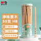 晨光(M&G)文具HB鉛筆50支 凈味原木六角木桿鉛筆 學(xué)生書(shū)寫(xiě)美術(shù)素描繪圖木質(zhì)鉛筆AWP30475