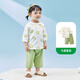 巴厘小豬寶寶家居服夏季七分袖薄款嬰幼兒衣服兒童夏天內衣套裝女童兩件套 玉米兔兔 90