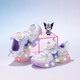 Hello Kitty童鞋女童學步鞋燈鞋夏季單網(wǎng)透氣運動鞋庫洛米網(wǎng)鞋6729紫色29