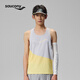 Saucony索康尼運動(dòng)背心男專(zhuān)業(yè)跑步運動(dòng)訓練背心吸濕速干輕巧透氣 橙黃拼高級灰印花PR220 XL