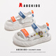 ABC KIDS童鞋男寶寶鞋涼鞋小童夏季沙灘鞋軟底兒童鞋子3256 白/藍(lán)桔  24 