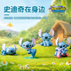 星云寶貝正版史迪奇盲盒玩偶手辦史迪仔公仔兒童玩具男孩生日禮物女孩14 正版授權(quán)史迪奇在身邊盲盒公仔（整盒4個裝）發(fā)條驅(qū)動 正版授權(quán)迪士尼史迪仔盲盒公仔可扭動發(fā)條驚喜盲盒