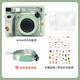 彩友樂(lè )拍立得保護套富士wide400保護殼寬幅相機殼instax wide 400殼子透明殼水晶殼硬殼相機包外殼掛繩 wide 400 水晶殼（送背帶繩）+貼紙