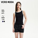 VEROMODA背心女2025春季新款圓領(lǐng)條紋針織背心含萊賽爾325245008 黑色 S