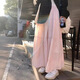 茯見粉色半身裙女夏季2025新款裙子女高腰顯瘦a字長(zhǎng)裙蓬蓬蛋糕裙女裝 粉紅色 L