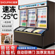 首屏子母柜便利店冰柜商用冰箱冷藏冷凍一體冰淇淋展示柜陳列柜超市飲料柜風冷藏立式保鮮冷凍展示柜 1.5m雙溫【銷冠-熱選款】
