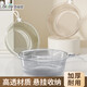 百草園洗臉盆中號(hào)33cm塑料盆洗腳盆水盆洗衣內(nèi)褲盆洗菜加厚透明宿舍兒童