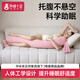孕味十足長(zhǎng)條孕婦枕護(hù)腰側(cè)睡枕托腹u型枕抱枕側(cè)臥靠枕頭糖果枕柔粉色大號(hào)