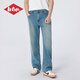 Lee Cooper/李庫(kù)珀 男士牛仔褲25春夏美式復(fù)古寬松水洗褲子男 藍(lán)色  32 