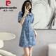 皮爾卡丹（pierre cardin）夏季薄款牛仔連衣裙女裝2025年新款小個子氣質顯瘦短裙 圖片色 M 100-110斤