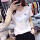 兔芊（TUQIAN）女士短袖t恤白色打底衫衣服女裝內(nèi)搭V領(lǐng)短袖t恤女寬松純棉打底衫 V領(lǐng)KC698白 M