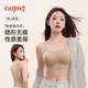古今（GUJIN）無(wú)痕粉底液內(nèi)衣女小胸聚攏顯大隱形膚色吊帶細(xì)肩帶美背一體式文胸