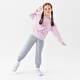 NIKE 3BRAND 耐克男女童純棉毛圈衛(wèi)衣+長(zhǎng)褲2件套2025秋季兒童舒適套裝 櫻花粉【加絨保暖】 150 /72 【建議身高140-152cm】