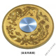 安俊晟餐桌轉(zhuǎn)盤玻璃圓轉(zhuǎn)盤旋轉(zhuǎn)大圓盤連體轉(zhuǎn)臺(tái)圓桌轉(zhuǎn)盤底座配件膠 龍鳳呈祥-直徑34厘米(只是底座)