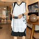 佐菲利籃球運動(dòng)服套裝男2025夏季青少年寬松休閑冰絲背心短褲搭配一整套