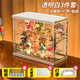 鹿色三層盲盒展示盒亞克力透明吧唧手辦樂高展示柜帶燈泡泡瑪特收納架 盲盒展示盒【三層晶透白】