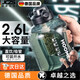 JCZS德國(guó)品牌運(yùn)動(dòng)水杯大容量德國(guó)品質(zhì)運(yùn)動(dòng)水杯大容量可裝熱水耐高溫食 (帶茶倉(cāng)+送 吸管玄鐵黑 2600ml