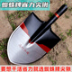 饃彭桃型鐵鏟金蝎子蜘蛛鋼鐵鍬農(nóng)用鐵锨泥尖鍬園林綠化鋸尖鍬圓頭鍬尖 JZ黑色精拋尖鍬