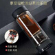 百萊斯茶水分離茶杯個人專用高端泡茶玻璃杯男士商務(wù)辦公室水杯刻字鈦杯 經(jīng)典黑【經(jīng)典款】380ml1只